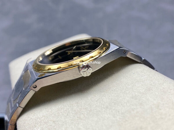 8+ Factory Vacheron Constantin Historiques 44018-37mm Half Yellow Gold Black Dial - Image 6