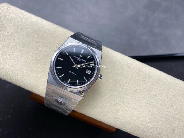 8+ Factory Vacheron Constantin Historiques 44018 37mm Full Steel Black Dial - Image 4