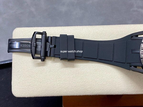 BBR Factory Roger Dubuis Tourbillon Excalibur RDDBEX0815 45mm Titanium Rubber Strap Skeletonized Black Dial - Image 8