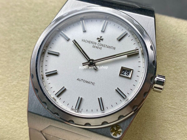 8+ Factory Vacheron Constantin Historiques 46003/411 37mm Full Steel White Dial - Image 3