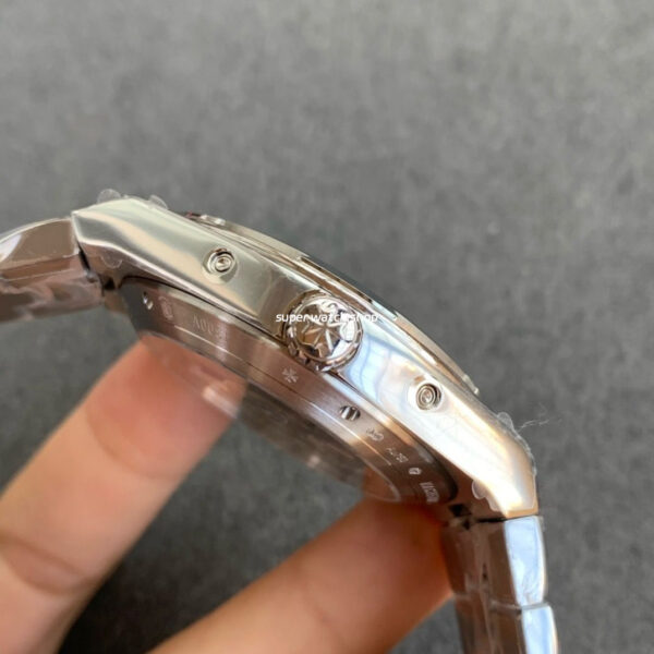 8F Factory Vacheron Constantin Overseas 4300V Perpetual Calendar 41.5mm Full Steel Silver Dial - Image 5