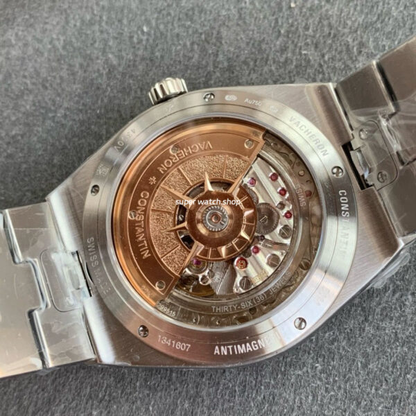 8F Factory Vacheron Constantin Overseas 4300V Perpetual Calendar 41.5mm Full Steel Silver Dial - Image 6