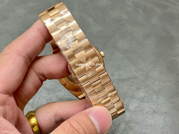 8F Factory Vacheron Constantin Overseas 4300V Perpetual Calendar 4300V/120R-B509 41.5mm Full Rose Gold Blue Dial - Image 8