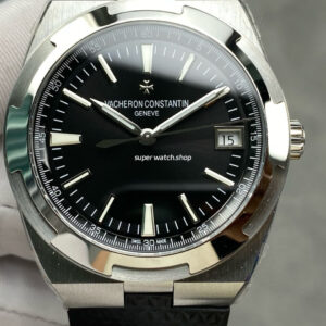 8F Factory Vacheron Constantin Overseas 4500V110A-B483 41mm Rubber Strap Black Dial