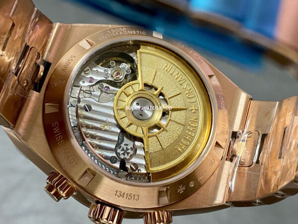 8F Factory Vacheron Constantin Overseas Chronograph 5500V/000R-B074 42.5mm Full Rose Gold Silver Dial - Image 7