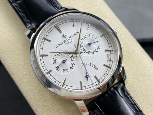 AI Factory Vacheron Constantin Traditionnelle 85290/000P-9947 39.5mm Steel Leather Strap White Dial - Image 2