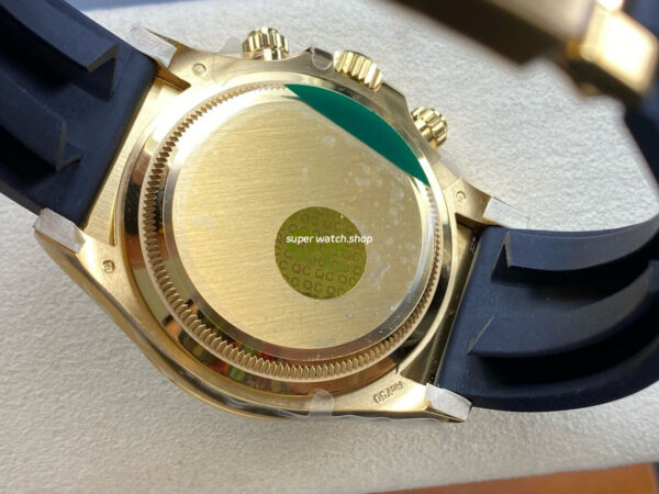 APS Factory Counterweight Rolex Daytona 126518LN Yellow Gold Oysterflex Tiffany Blue Dial - Image 8