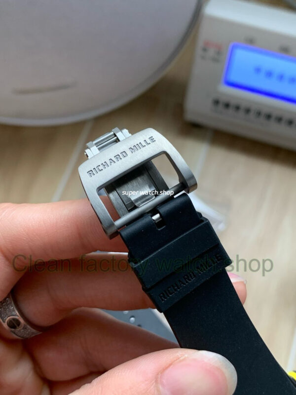 APS Factory Richard Mille RM 061-01 Black Rubber Strap Yohan Blake Skeletonized Green Dial - Image 6