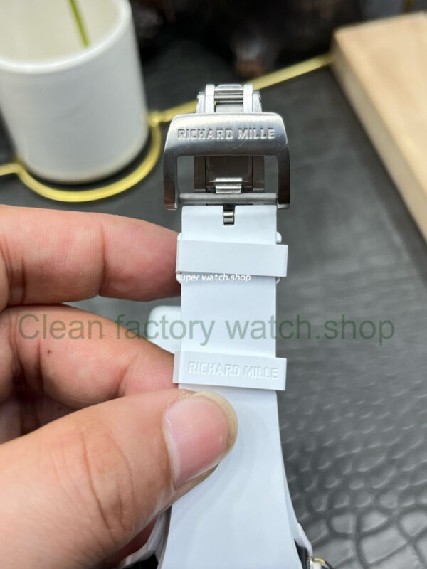 APS Factory Richard Mille RM 061-01 White Ceramic Yohan Blake Skeletonized Green Dial - Image 8