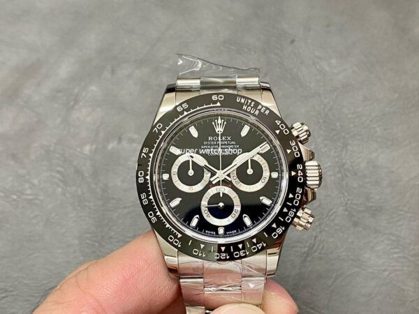 APS Factory Rolex Black Panda Daytona 116500LN-0002 40mm Full Steel Black Dial - Image 5
