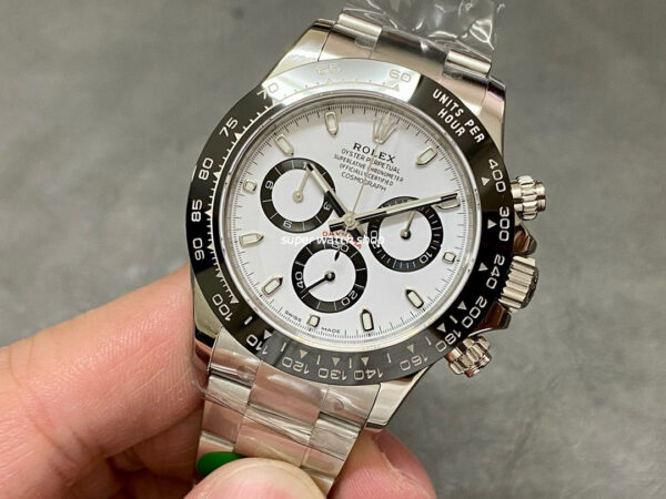 APS Factory Rolex White Panda Daytona 116500LN-0001 40mm Full Steel White Dial - Image 3