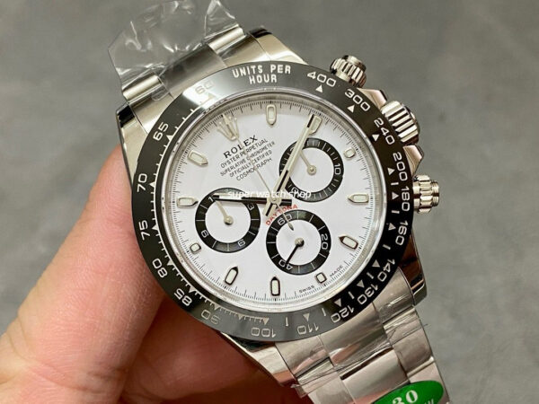 APS Factory Rolex White Panda Daytona 116500LN-0001 40mm Full Steel White Dial - Image 2