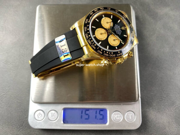 APS Factory counterweight Rolex Daytona 126518LN-0004 Yellow Gold Oysterflex Black Dial - Image 9