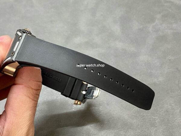 BBA Factory Richard Mille RM07 31.4mm Titanium&Carbon Fiber Black Rubber Strap Skeletonized Black Dial - Image 9