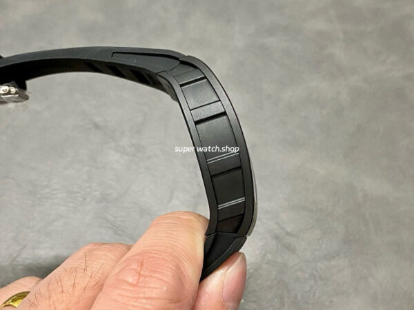 BBR Factory Richard Mille 43mm RM055 Black Ceramics Black Rubber Strap Black Skeletonized Dial - Image 6