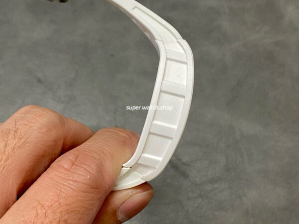 BBR Factory Richard Mille 43mm RM055 White Ceramics White Rubber Strap Black Skeletonized Dial - Image 4