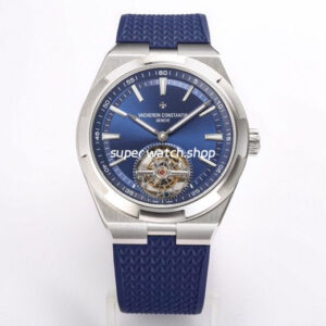 BBS Factory Vacheron Constantin Overseas Tourbillon 6000V-110A-B544 Rubber Strap Blue Dial
