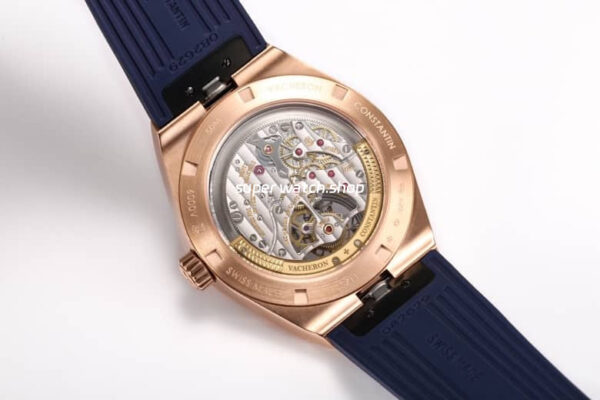 BBS Factory Vacheron Constantin Overseas Tourbillon 6000V-110R-B733 Rubber Strap Rose Gold Blue Dial - Image 8