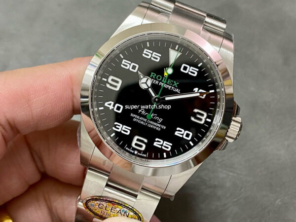 Clean Factory Rolex Air King 126900 40MM Full 904L Black Dial - Image 3