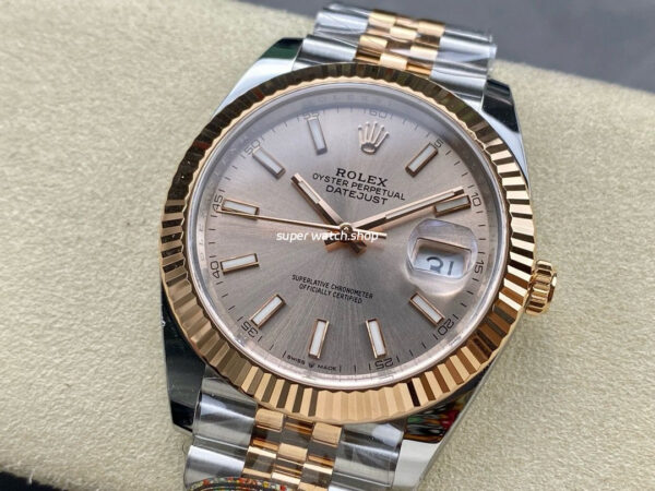 Clean Factory Rolex Datejust 126231 36mm Half Rose Gold Pink Dial Jubilee - Image 3