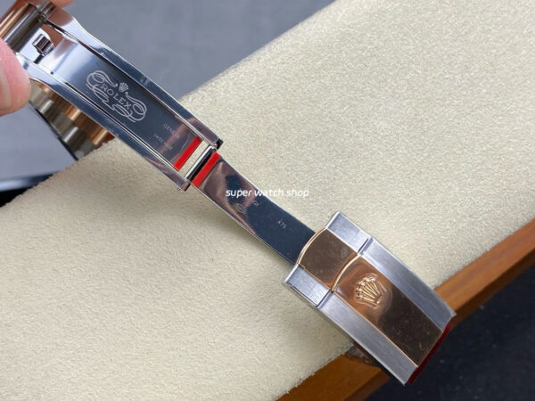 Clean Factory Rolex Datejust 126331-0001 41mm Half Rose Gold Brown Dial - Image 9