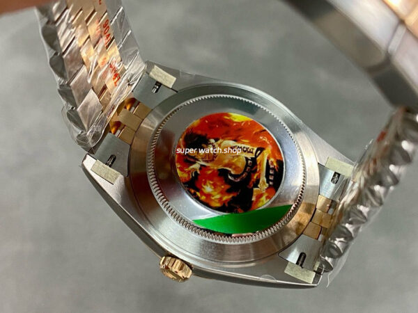 Clean Factory Rolex Datejust 126331-0004 41mm Half Rose Gold Diamond Brown Dial Jubilee - Image 7