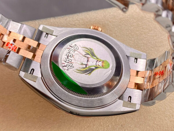 Clean Factory Rolex Datejust 126331-0008 41mm Half Rose Gold Diamond Pink Dial Jubilee - Image 7