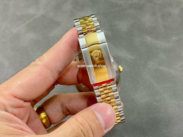 Clean Factory Rolex Datejust 126333-0012 41mm Half Gold Diamond Champagne Dial - Image 8