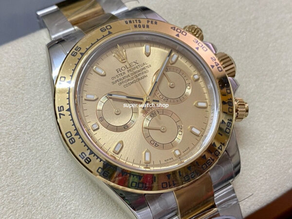 Clean Factory Rolex Daytona 116503-0003 40mm Half Gold, Champagne Dial - Image 2