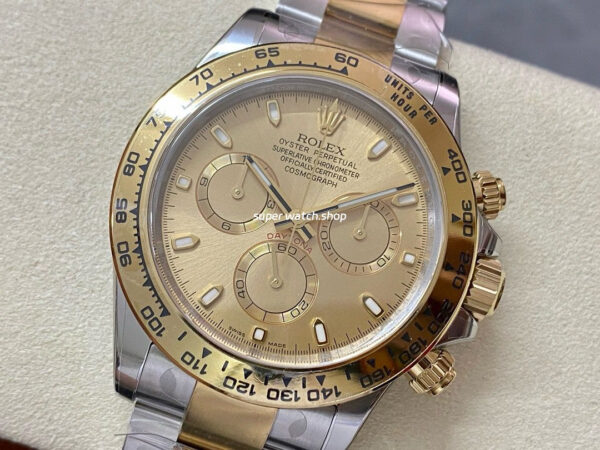 Clean Factory Rolex Daytona 116503-0003 40mm Half Gold, Champagne Dial - Image 3
