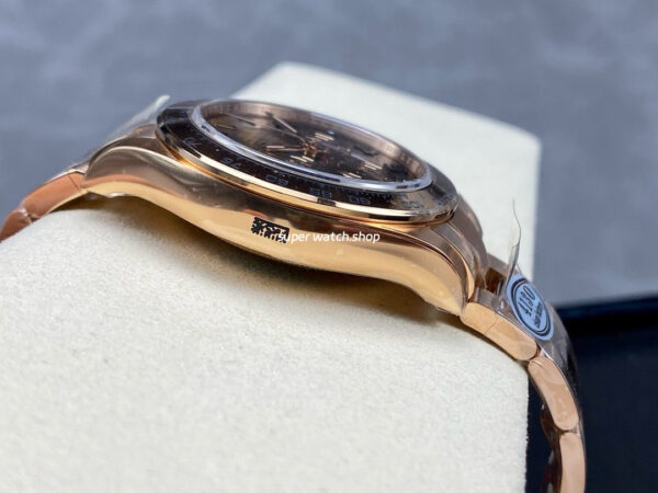 Clean Factory Rolex Daytona 116505-0011 40mm Full Rose Gold Arabic Number Brown Dial - Image 6