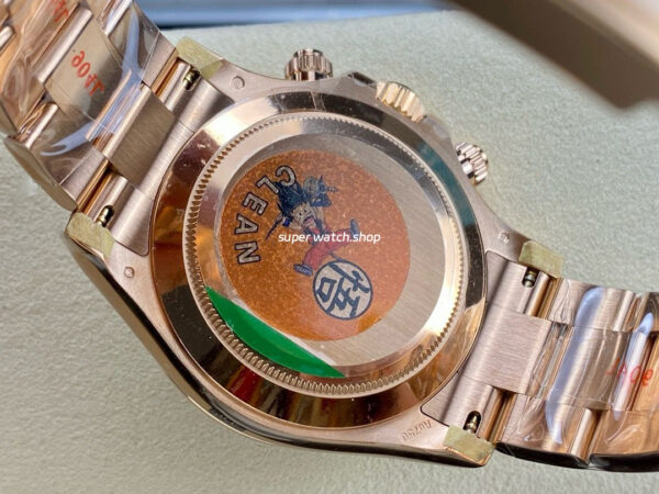 Clean Factory Rolex Daytona 116505-0011 40mm Full Rose Gold Arabic Number Brown Dial - Image 8