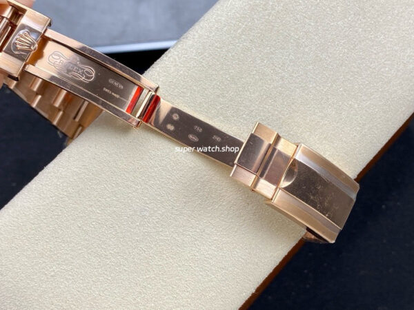 Clean Factory Rolex Daytona 116505-0017 40mm Full Rose Gold Diamond Bagutte Pink Dial - Image 9