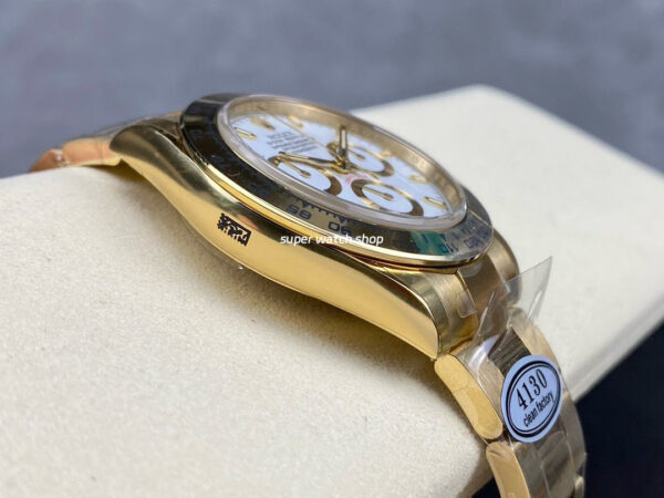 Clean Factory Rolex Daytona 116508-0001 40mm Full Yellow Gold White Dial - Image 6