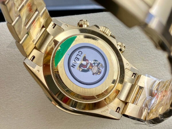 Clean Factory Rolex Daytona 116508-0009 40mm Full Gold Gold Eye Red Second Hand Black Dial - Image 8