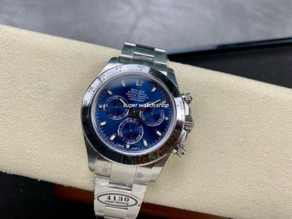 Clean Factory Rolex Daytona 116509-0071 40mm Full White Gold Blue Dial - Image 5