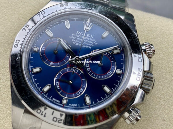 Clean Factory Rolex Daytona 116509-0071 40mm Full White Gold Blue Dial - Image 3