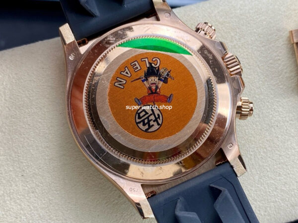 Clean Factory Rolex Daytona 116515LN-0015 40mm Rose Gold Oysterflex Arabic Number Brown Dial - Image 7