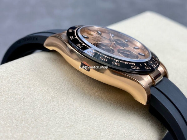 Clean Factory Rolex Daytona 116515LN-0018 40mm Rose Gold Oysterflex Pink Dial - Image 5