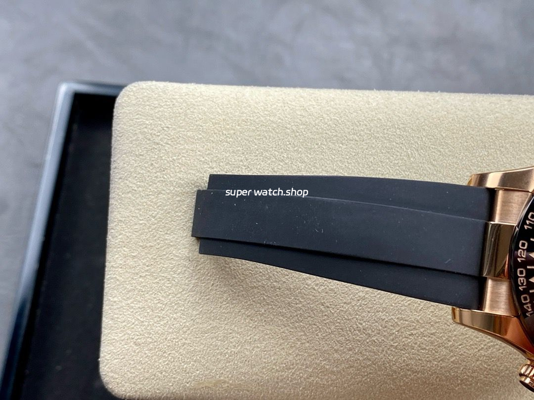 Clean Factory Rolex Daytona 116515LN-0041 40mm Rose Gold Oysterflex Brown Dial - Image 9