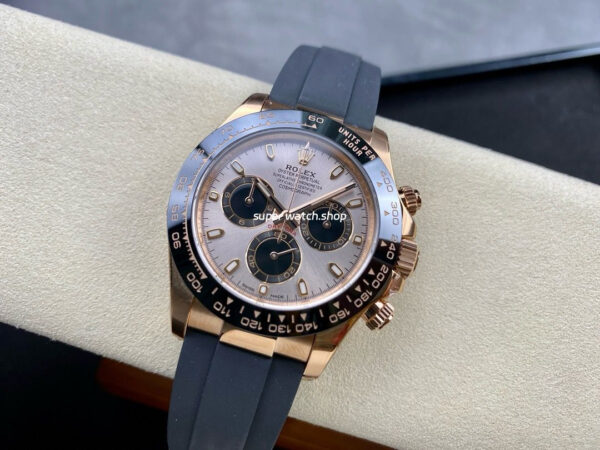 Clean Factory Rolex Daytona 116515LN-0059 40mm Rose Gold Oysterflex Pink Dial - Image 4
