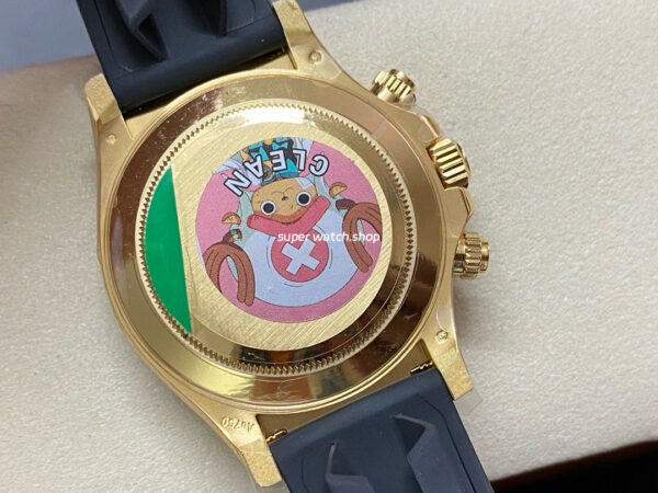 Clean Factory Rolex Daytona 116518LN-0042 40mm Yellow Gold Oysterflex Champagne Dial - Image 7