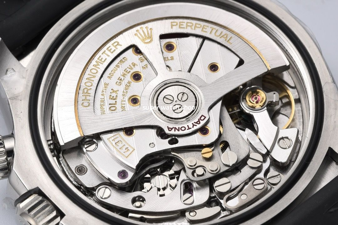 Clean Factory Rolex Daytona 116519LN-0027 40mm White Gold Oysterflex Grey Dial - Image 8