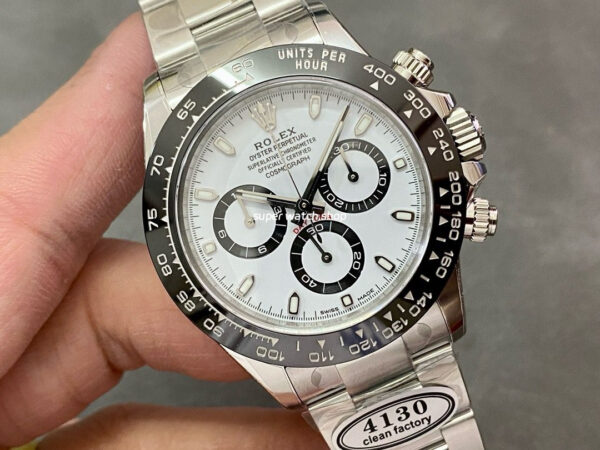 Clean Factory Rolex Daytona Panda 116500LN-0001 40mm Full 904L White Dial - Image 2