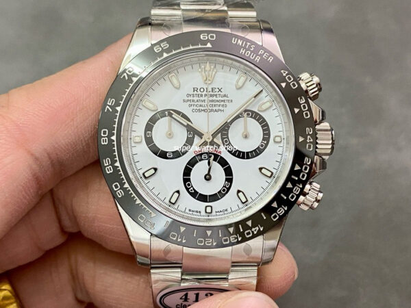 Clean Factory Rolex Daytona Panda 116500LN-0001 40mm Full 904L White Dial