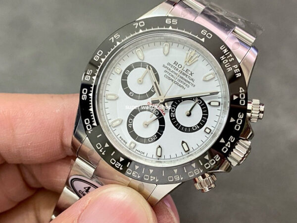 Clean Factory Rolex Daytona Panda 116500LN-0001 40mm Full 904L White Dial - Image 3