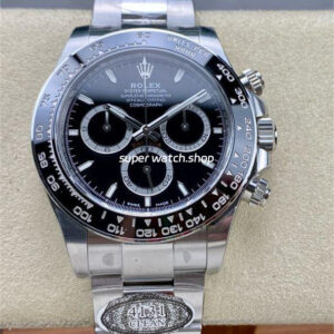 Clean Factory Rolex Daytona Panda 126500LN-0002 40mm Full 904L Black Dial