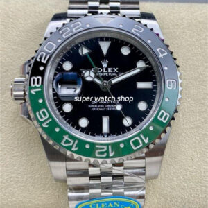 Clean Factory Rolex GMT-Master II 126720VTNR-0002 Sprite 40mm Full 904L Black Dial Jubilee