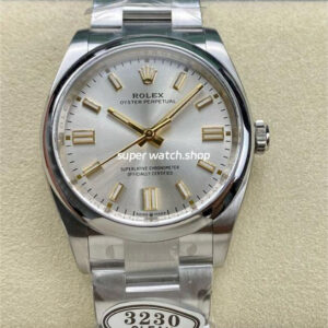 Clean Factory Rolex Oyster Perpetual 124300-0001 41mm Full 904L Silver Dial