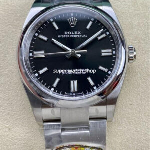 Clean Factory Rolex Oyster Perpetual 124300-0002 41mm Full 904L Black Dial